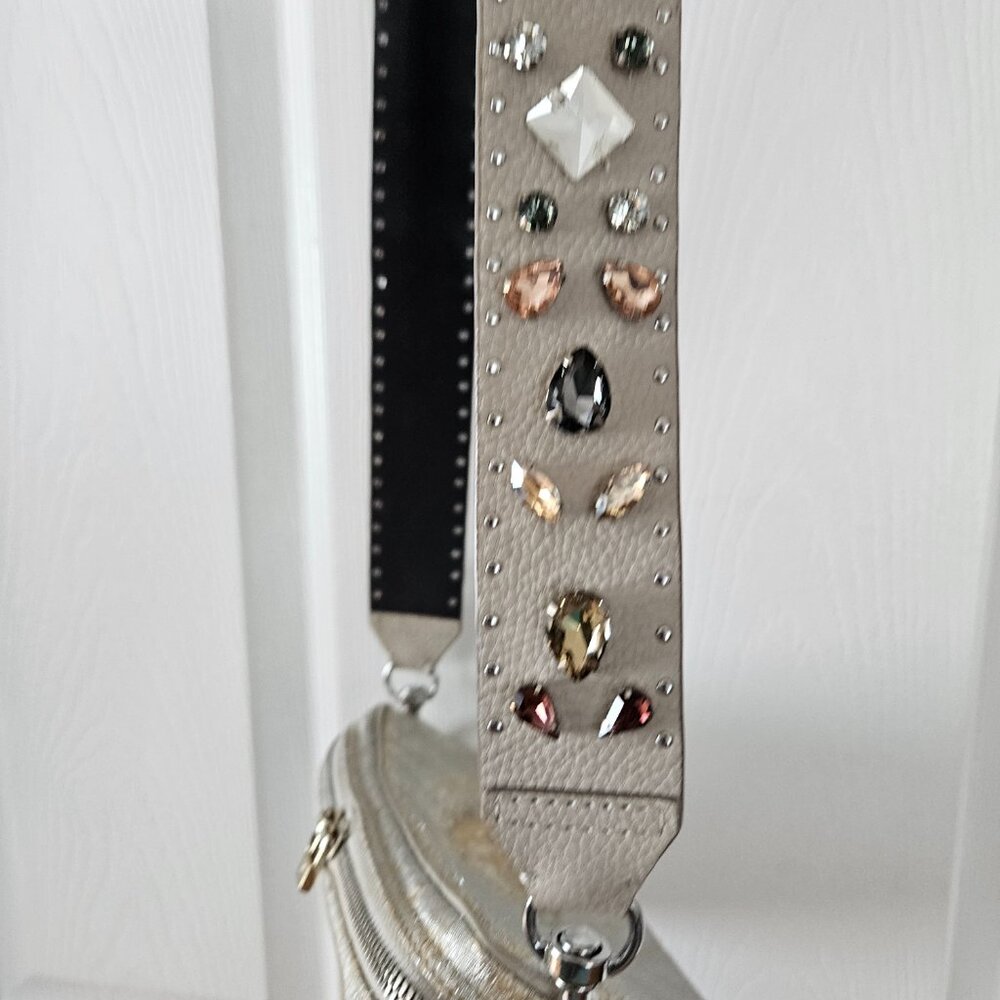 Multi Color Rhinestone Leather Strap - Picture 15 of 15